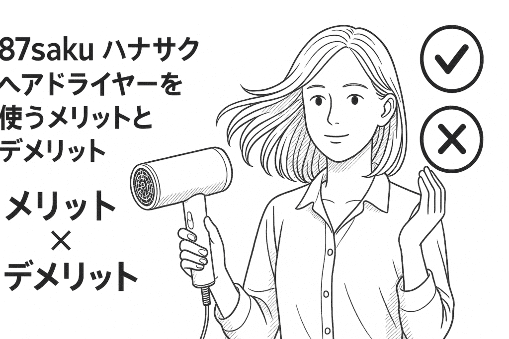 87saku ハナサク ヘアドライヤーを使うメリットとデメリット